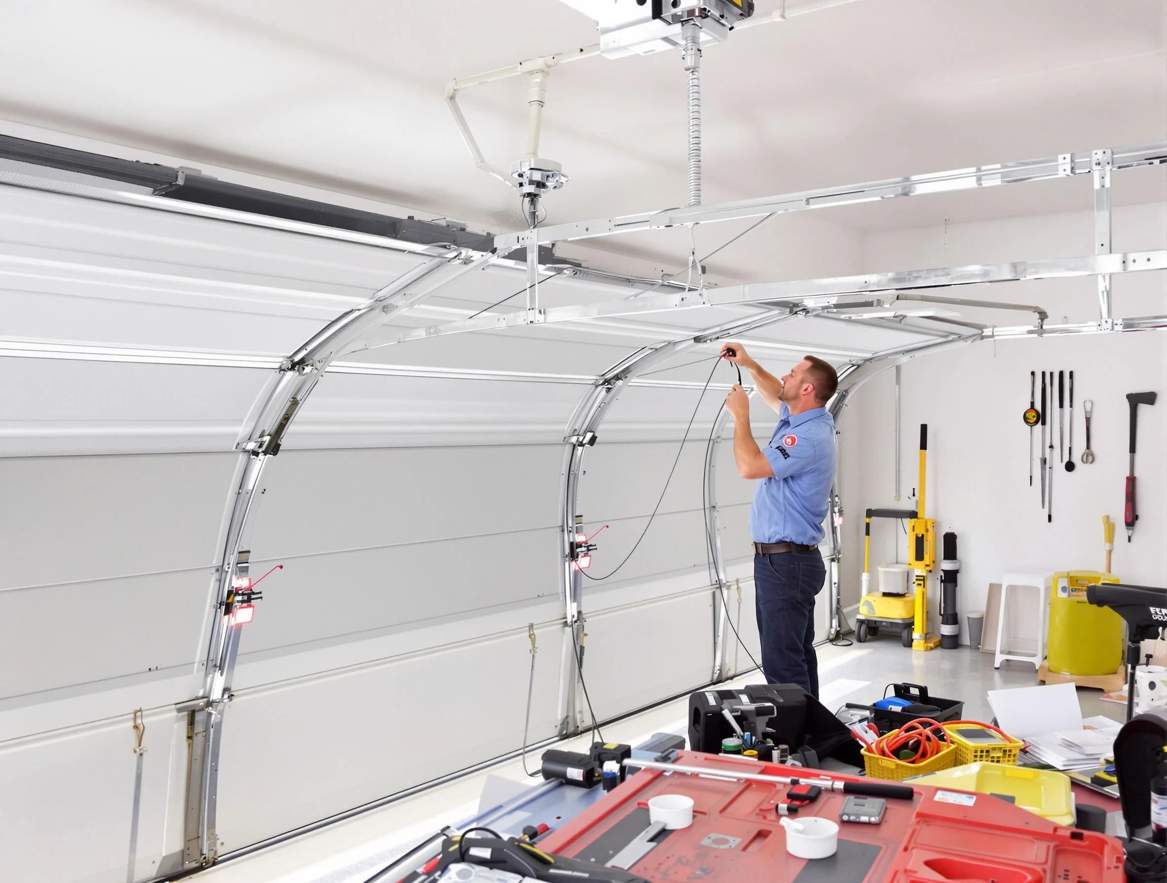 Garage door cable repair service by East Providence Garage Door Repair in East Providence