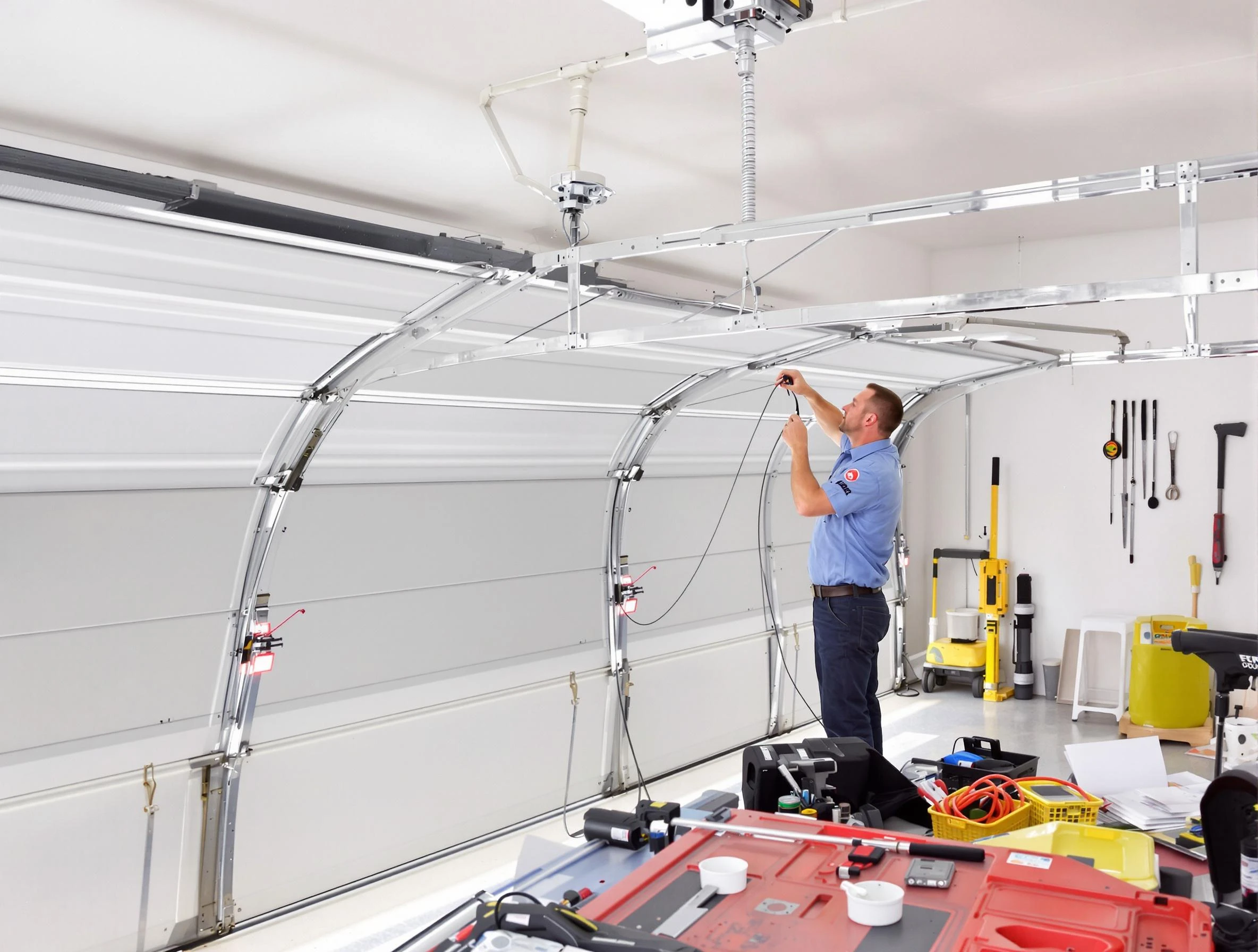 Garage door cable repair service by East Providence Garage Door Repair in East Providence