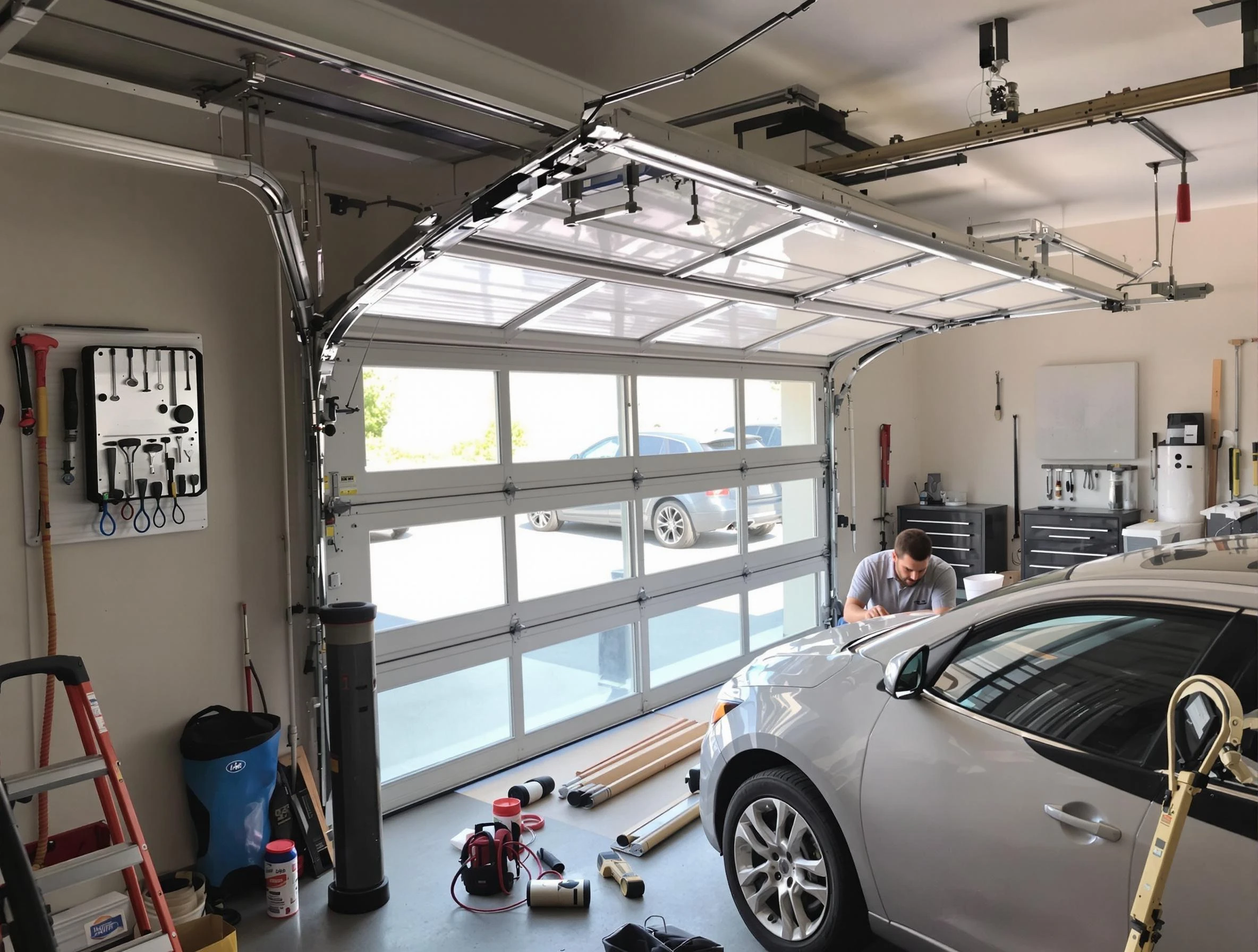 Garage door noise reduction service by East Providence Garage Door Repair in East Providence